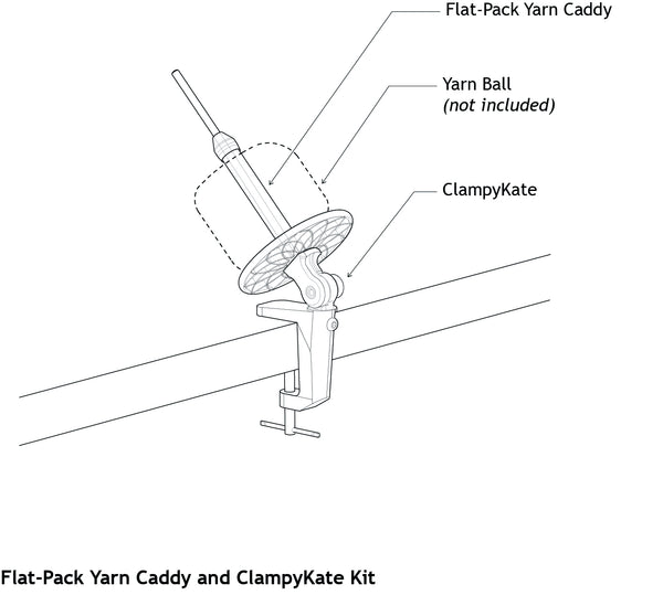 Flat-Pack Yarn Caddy and ClampyKate Kit