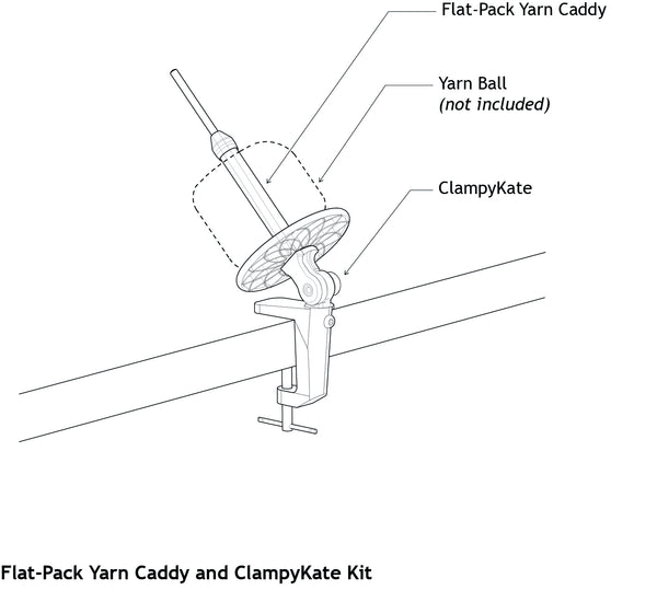 Flat-Pack Yarn Caddy and ClampyKate Extra Kit