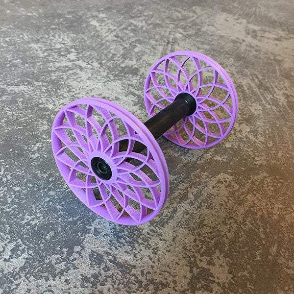 Flat-Pack Bobbin with Lotus whorls in Lilac